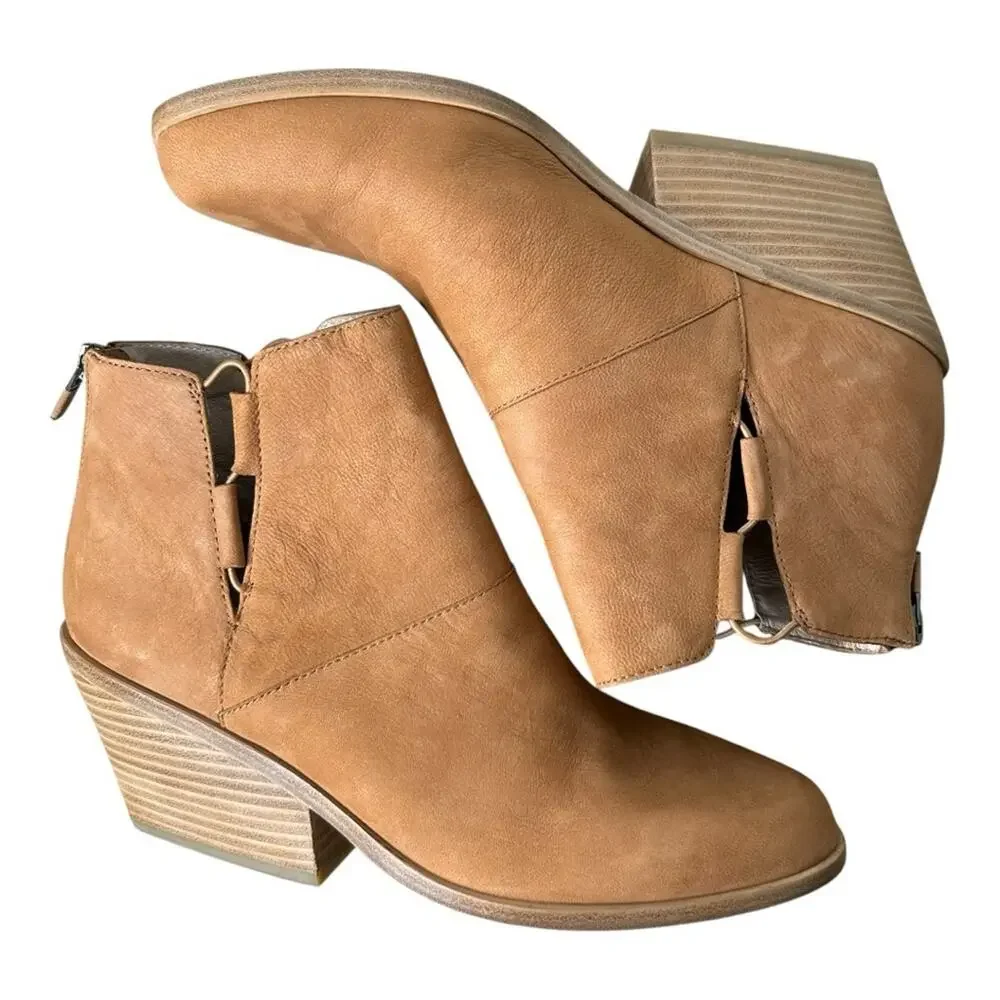 Eileen Fisher Tote Bootie Cognac Size 9 - Picture 6 of 11